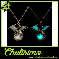 DRAGON DE LUZ BRILLA EN LA OSCURIDAD